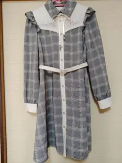 Secrethoney ワンピース 長袖 ベルト付き　刺繍　サイズ2