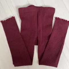 ほぼ未使用　ブランシェス☆レギンス　RED 120cm
