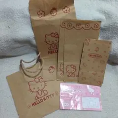サンリオ 平成レトロ HELLO KITTY クラフト(紙袋)バッグセット
