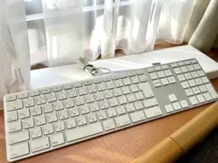 Apple　純正　有線キーボード　A1243　日本語配列　Mac テンキー付