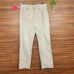 ユニクロ UNIQLO️ S相当 レディース パンツ ズボン ベージュ 無地