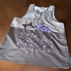 保育士　エプロン　クロミ　LL〜3L 大きめ　グレー