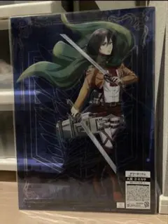 進撃の巨人 キャラ福くじ D賞 ミニ色紙 リヴァイ(等身) 1枚 - メルカリ