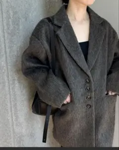 新品タグ付きSELECTMOCA by son シャギールーズジャケットコート