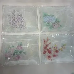 【昭和レトロ】 小皿 4枚セット