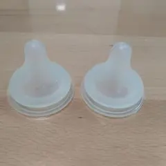 シリコン製 哺乳瓶用乳首 2個セット