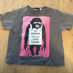 110サイズ マーキーズ バンクシー ゴリラ プリントTシャツ