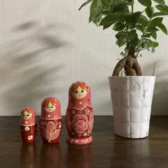 マトリョーシカ　お土産　ピンク