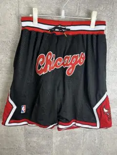 【レア】シカゴブルズ ジャストドン ショートパンツ 90sUSA製Just DonジャストドンNBAシカゴ・ブルズChicagoBulls