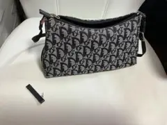 ディオール dior トロッター 黒 ハンドバッグ