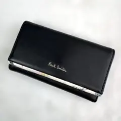 Paul Smith ポールスミス キーケース 6連 花柄 レザー ブラック