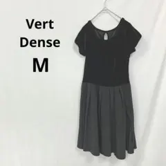 ヴェールダンス▶ドッキングワンピース ブラック ベロア M