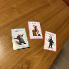 ズートピア2 クリスマスキャラクターカード　ニック、ニブルス、パウバート