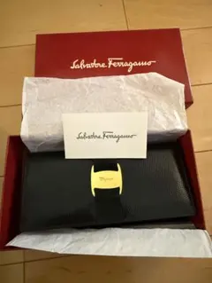✨Sランク・箱付き✨ Ferragamo 長財布 ヴァラリボン クロコ カーフ 