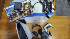 PlayStation 5本体、ゲーム2本、SSD、純正ヘッドセット