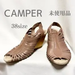 【美品】CAMPER カンペール 本革 グルカサンダル ウェッジソール 38のサムネイル