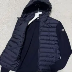 モンクレール★ハイブリッドダウンニット★大人気モデル★M★ネイビー★美品