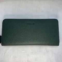BARCOS ダークグリーン レザー 長財布