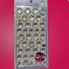 ボンボンドロップシールちいかわ　ハチワレ