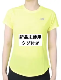 【新品】New Balance フラッシュイエロー Tシャツ　レディース