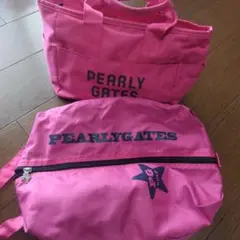 PEARLY GATES ピンク カート&シューズバッグセット