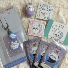 ちいかわ☆モモンガ☆まとめ売り☆銭湯ラバーチャーム☆おくるみマスコット☆シール等