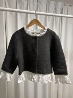 ZARA ポプリンコンビニットジャケット　S