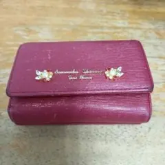 Samantha Thavasa 三つ折り財布 ワインレッド
