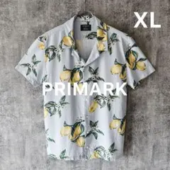 R*読様 ✅【PRIMARK】オープンカラーシャツXLリネン調素材レモンボタニカのサムネイル