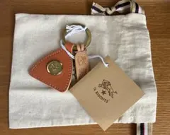 IL BISONTE レザーキーホルダー 三角形