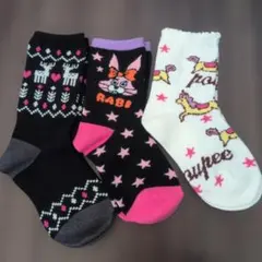 《今月まで》【新品】キッズソックス3足セット