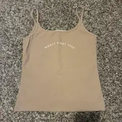 SIGNATURE8 タンクトップ ベージュ パイナップル柄