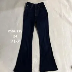 MOUSSY MVS FLARE フレアデニム 24インチ ワンウォッシュ