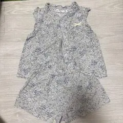 BeBe 花柄 セットアップ ノースリーブ ブラウス 100