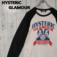 【即完売】ヒステリックグラマー♡ラグランスリーブ　ビックロゴ長袖Tシャツ　a7