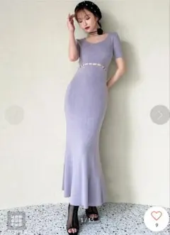 美品タグ付き RESEXXY ウエストパール マーメイド ニットワンピース