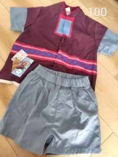 新品！　クリストフ　半袖　セットアップ　リトシー　しまむら　100サイズ