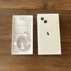 iPhone13 空箱 スターライト 純正Lightningケーブル付き