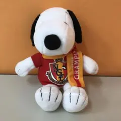 レア 名古屋グランパスエイト スヌーピー コラボ　ボールチェーン付 ぬいぐるみ
