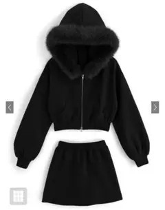 パーカーセットアップスカート