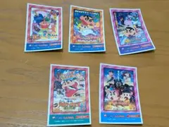 クレヨンしんちゃん　デコステッカー　映画　5枚セット