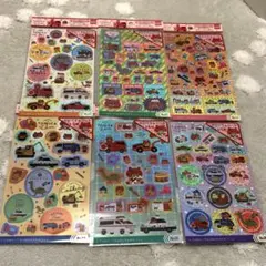 即日発送♡トミカとトムキラッとシール6枚 キラキラホログラム