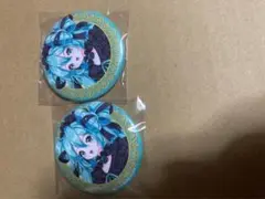 初音ミク 缶バッジ 2個 セット