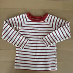 F.O.KIDS 長袖カットソー 120サイズ 赤白ストライプ