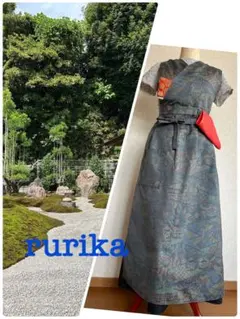 茶道 稽古着エプロン ネイビー 2025年最新】茶道 稽古着 エプロンの