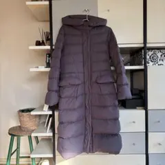【最終値下げ】ユニクロ +J ウルトラライトダウンフーデットコート パープル M