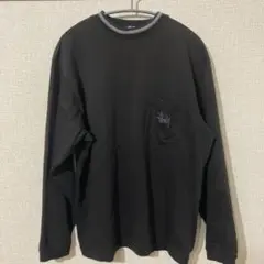 Stüssy ロンT ポケットロゴ ブラック Mサイズ 長袖 ストリート 古着のサムネイル