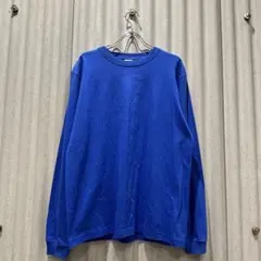 新品未使用 United Athleユナイテッドアスレ Blue 無地ロンT M