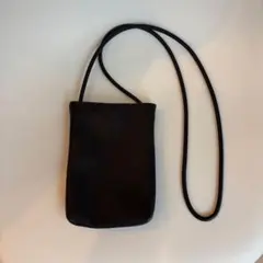 レザー スマホショルダーバッグ ブラック