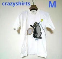 クレイジーシャツ Tシャツ USA製 クリバンキャット 90's テニス猫 Mのサムネイル